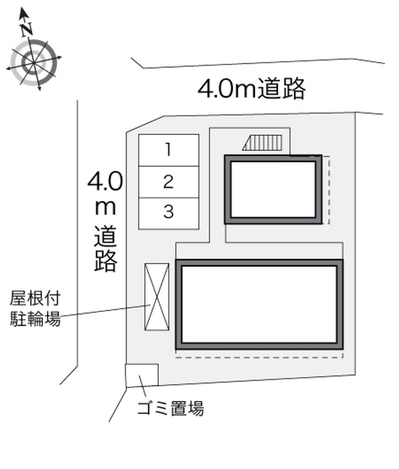 レオパレス曽谷２丁目 配置図