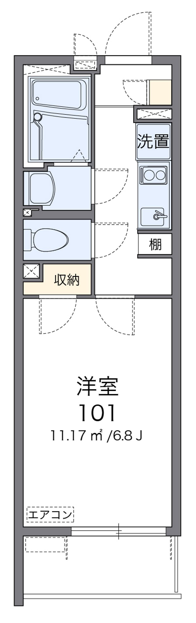 クレイノフロンティアⅢ 間取図