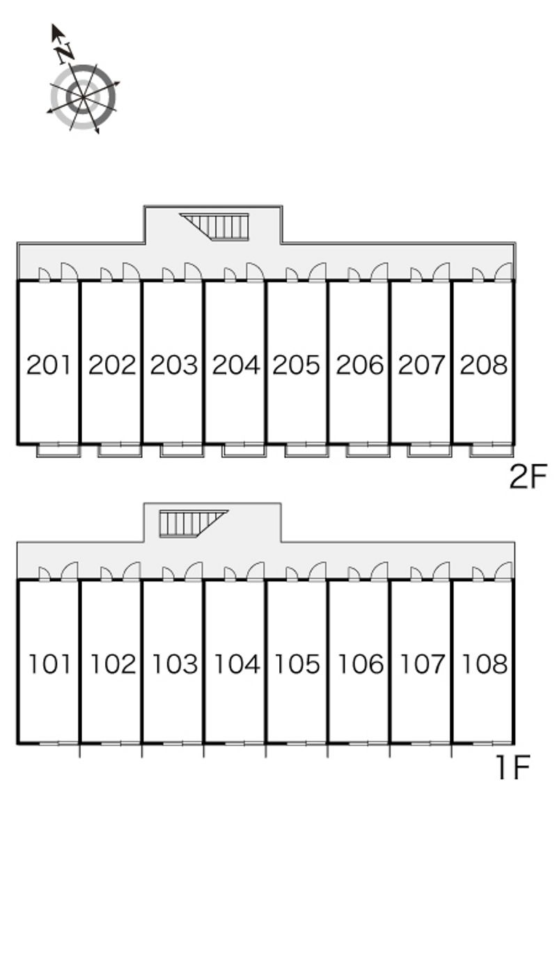 レオパレスＳＡＮＮＯＨ 間取配置図