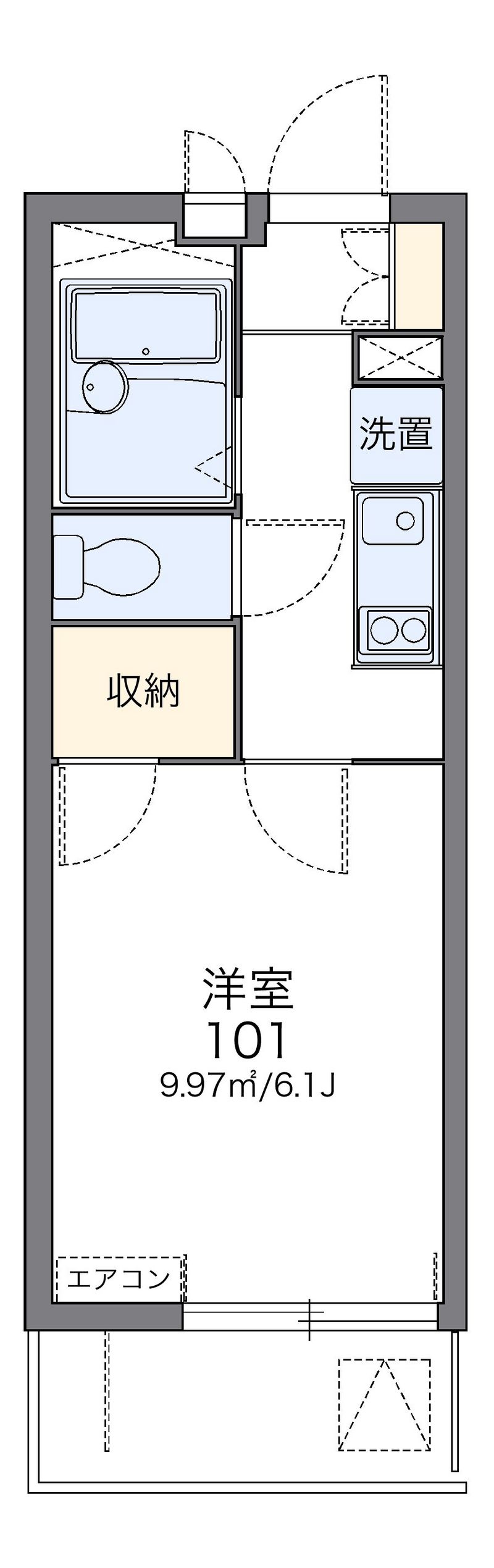 レオパレスガイア 間取図