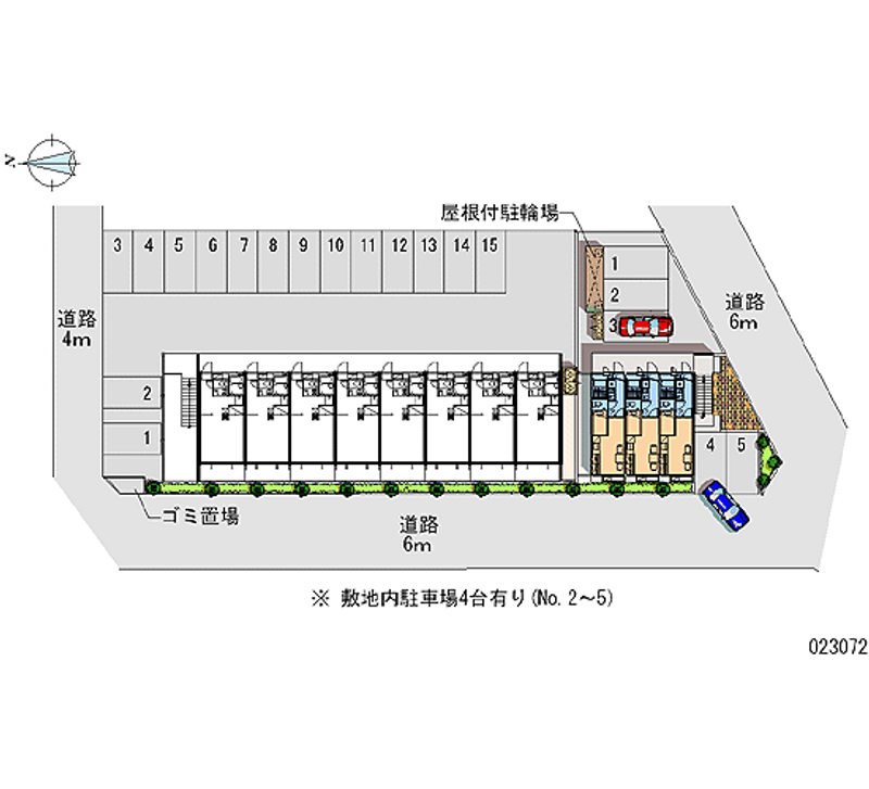 レオパレスガーデンⅡ 月極駐車場