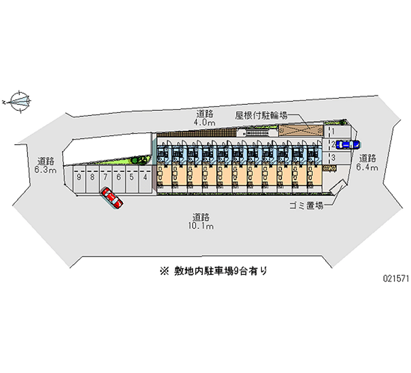 21571 bãi đậu xe hàng tháng