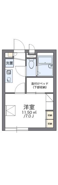 レオパレスサンシャイン鶴崎 間取り図