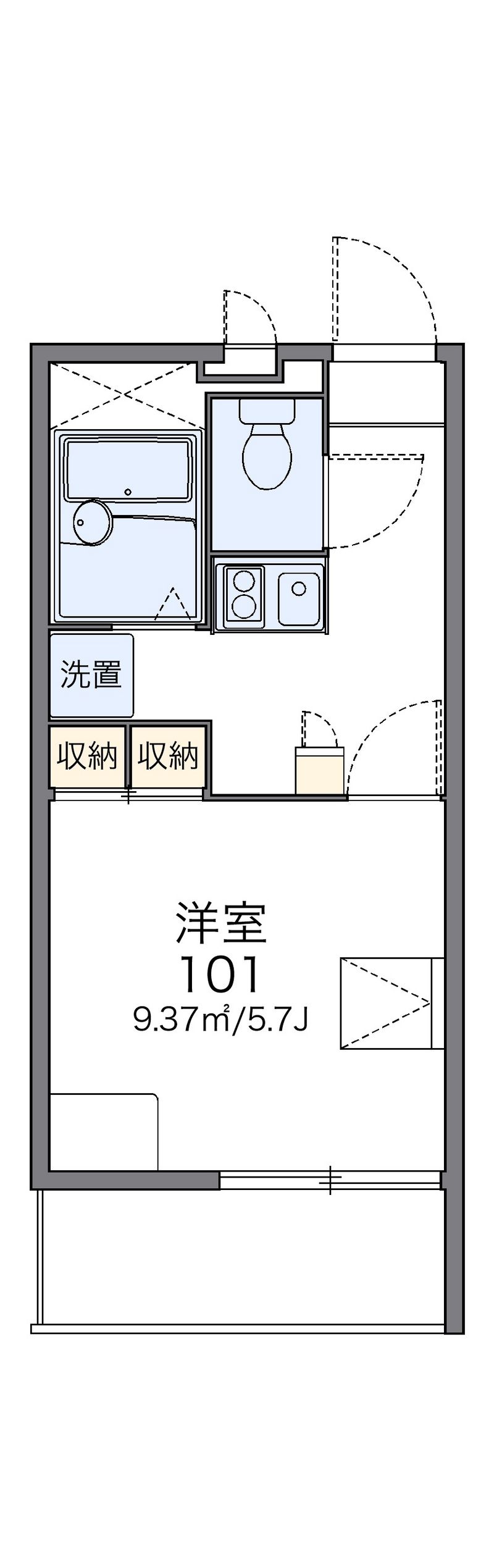 レオパレスグランシャリオ 間取図