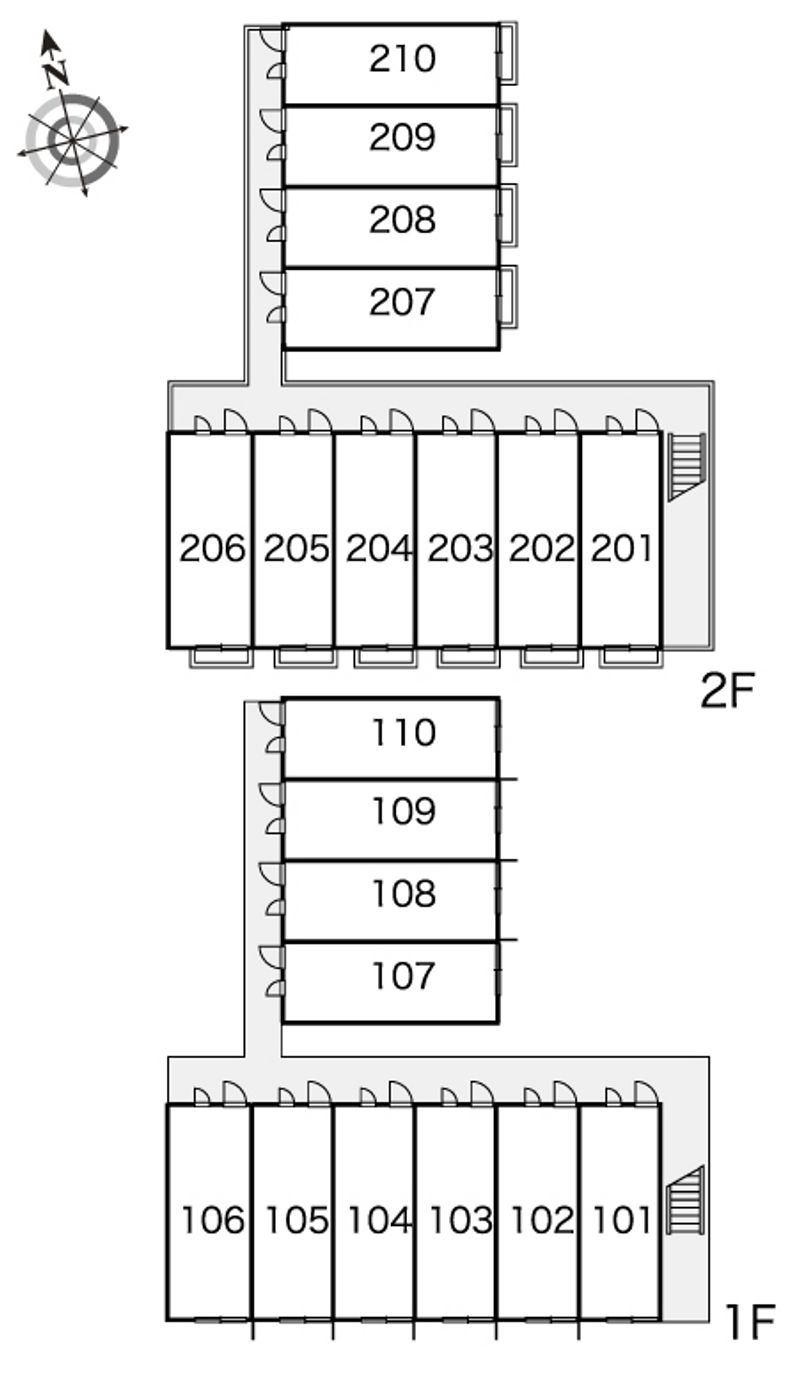 レオパレスパストラル 間取り配置図