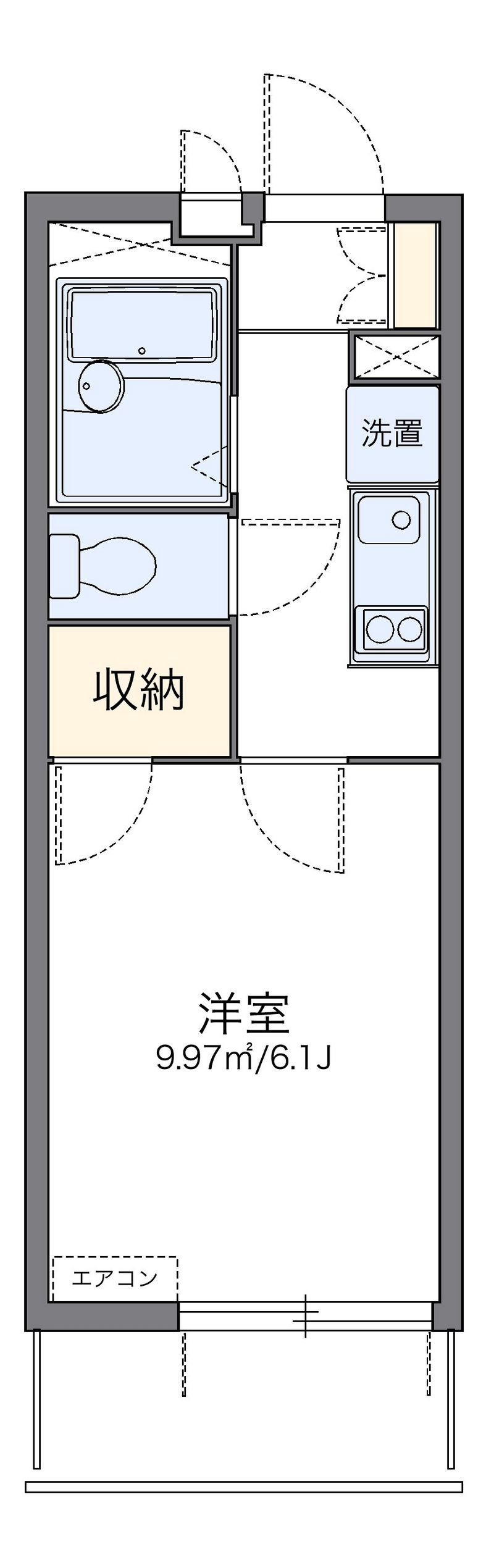 レオパレス葵 間取図