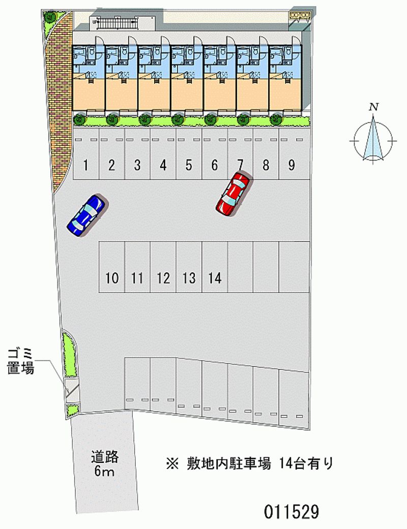 レオパレスクレスト９８ 月極駐車場