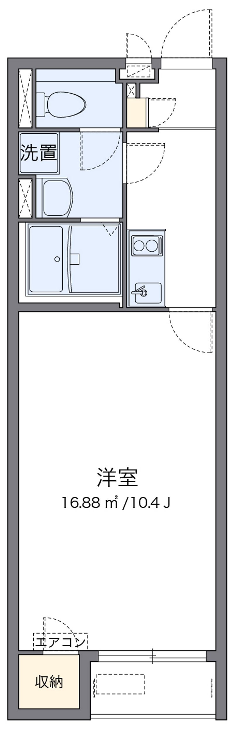 クレイノ松山インターⅤ 間取図
