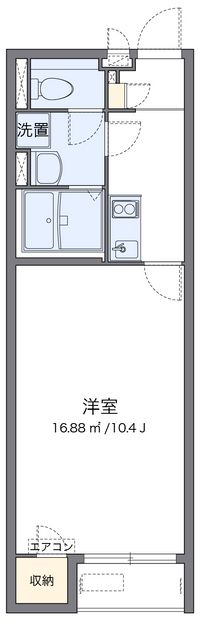 クレイノ松山インターⅤ 間取り図