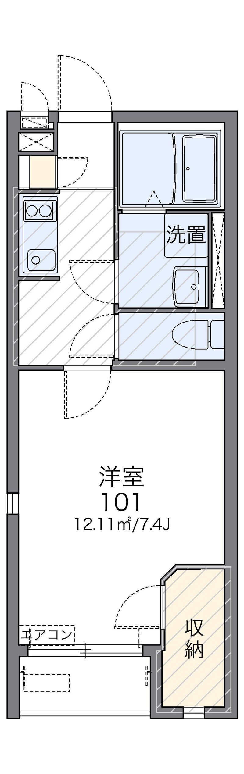 レオネクストアダチ 間取図