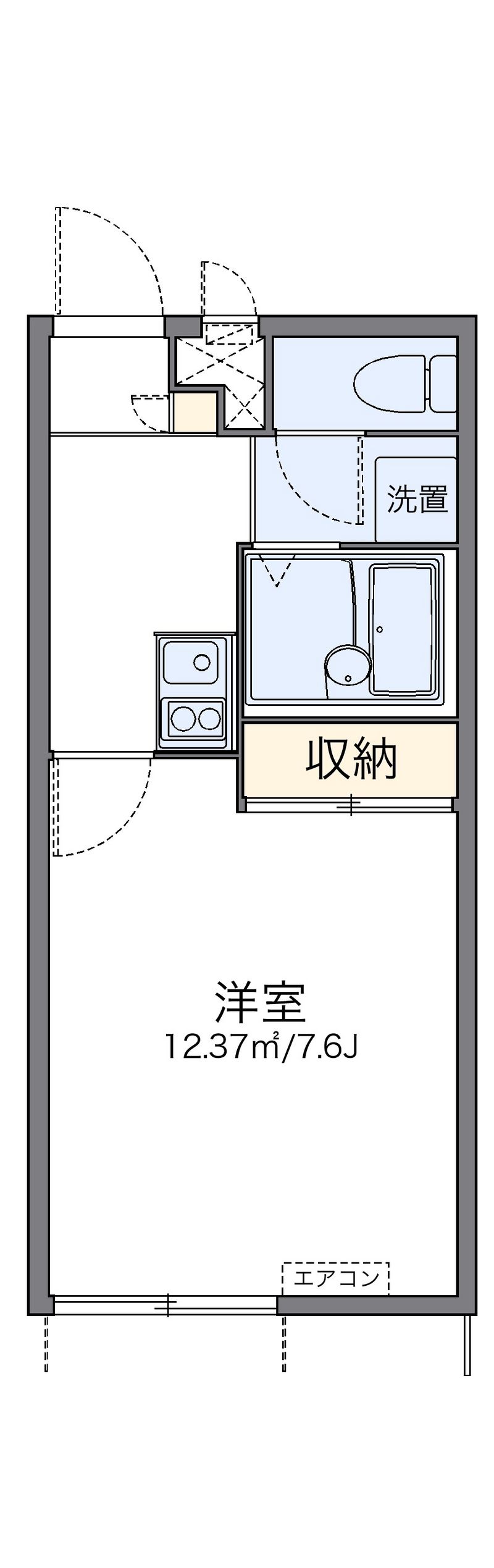 leopalace Kita Mikunigaoka Floor plan