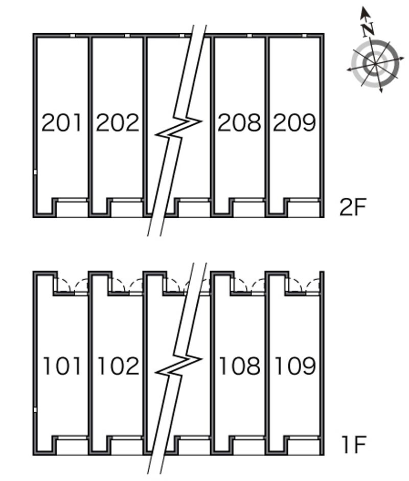 レオネクスト新組 間取配置図