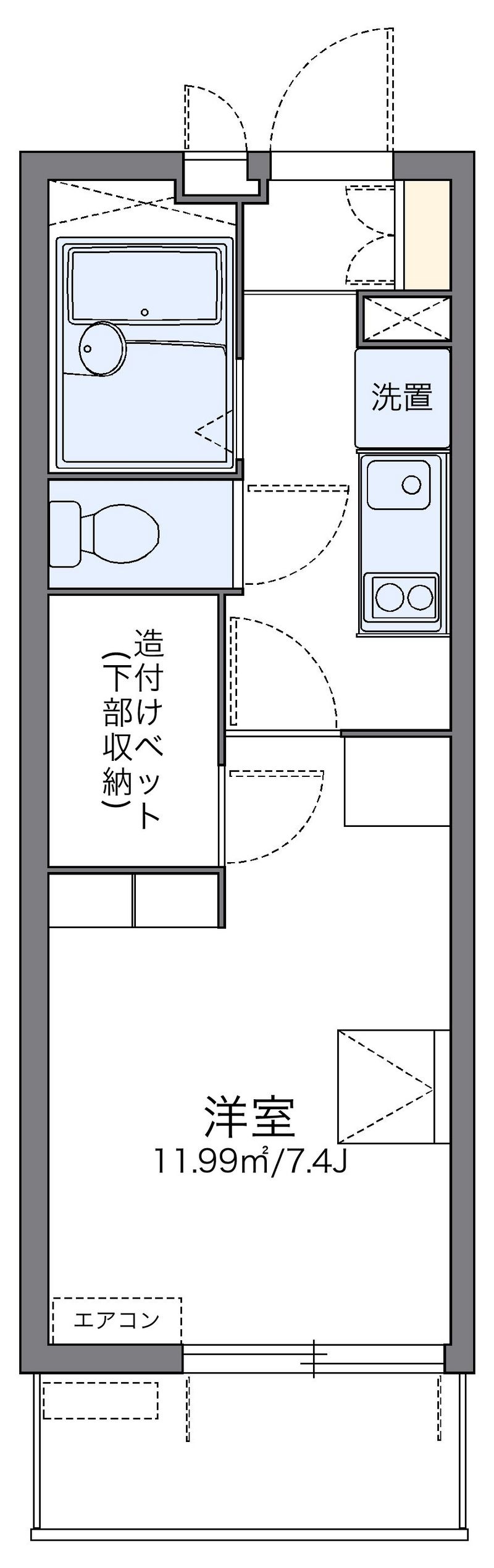 レオパレスＴＮ参番館 間取図