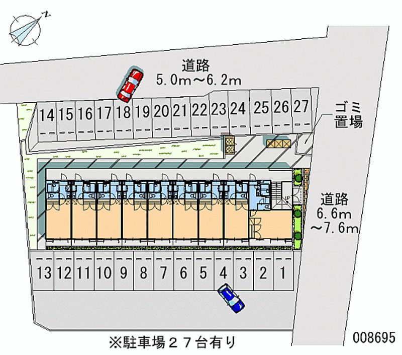 レオパレス追分 月極駐車場