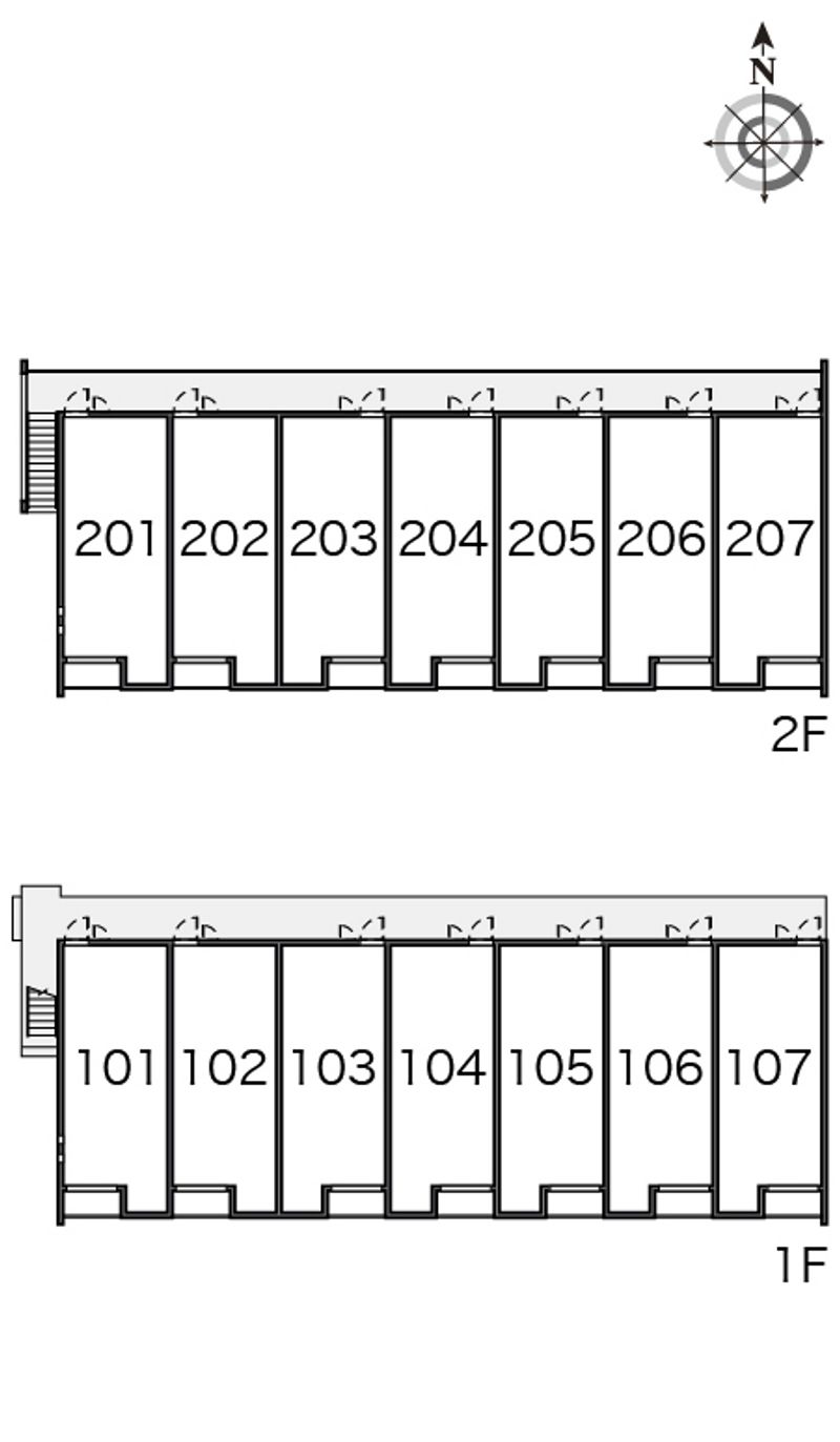 クレイノクレメンテⅡ 間取り配置図