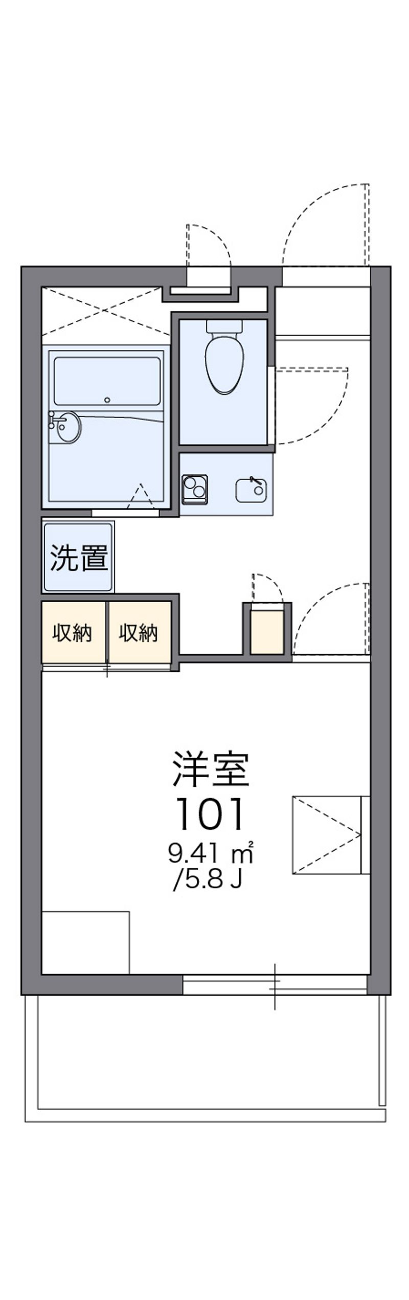 レオパレスソフィア 間取図