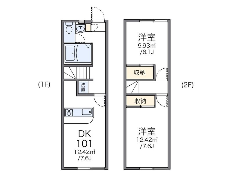 レオパレス小柿 間取図
