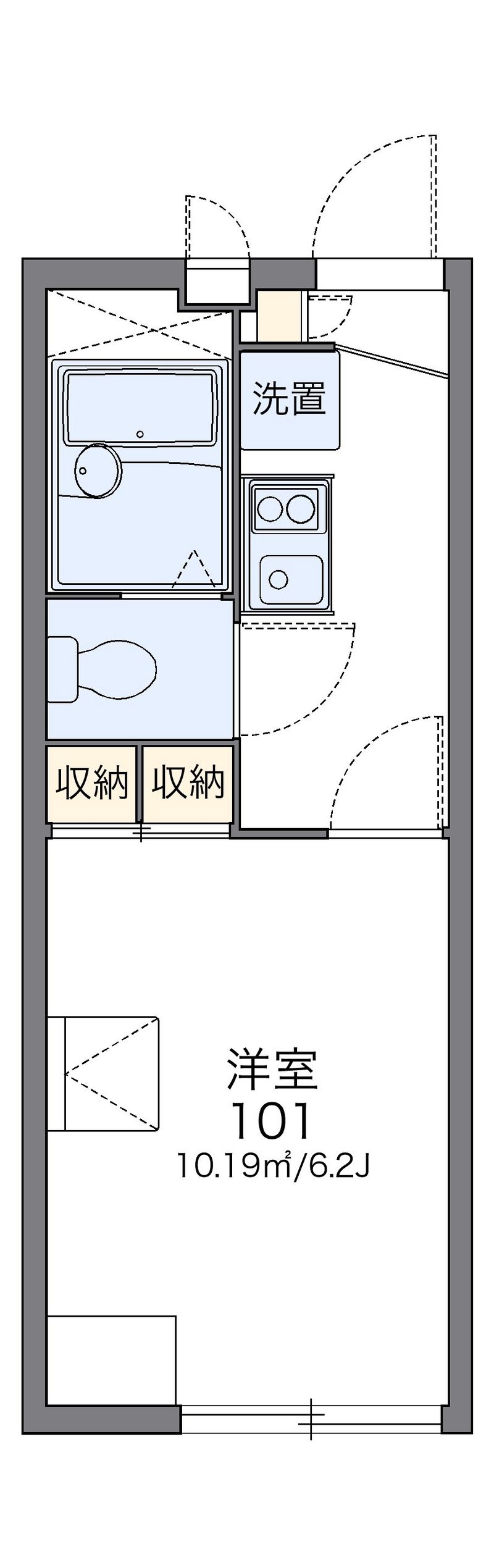 レオパレスライズ 間取図