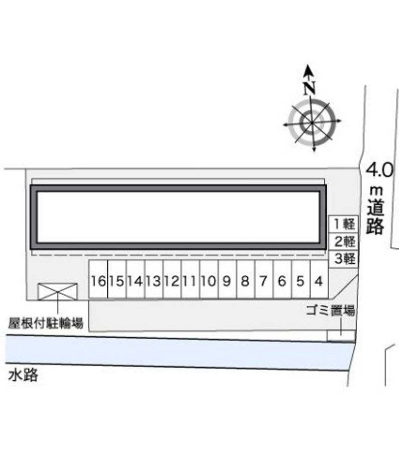 レオパレス瀬戸内 駐車場