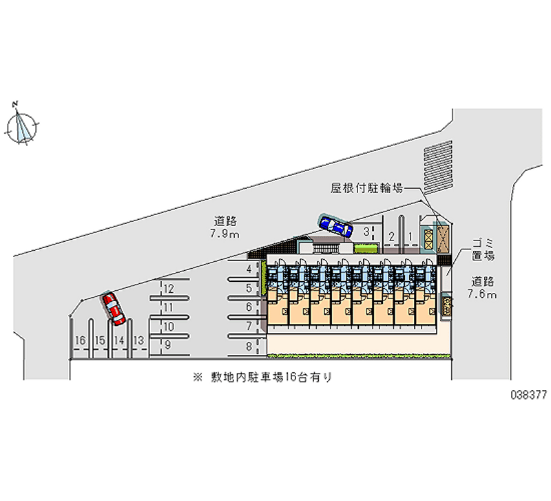 レオパレス新星 月極駐車場