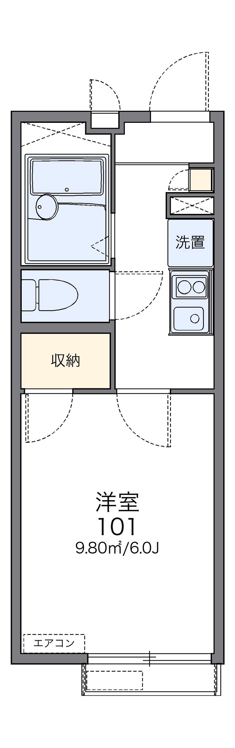 レオパレスシェーネ 間取図