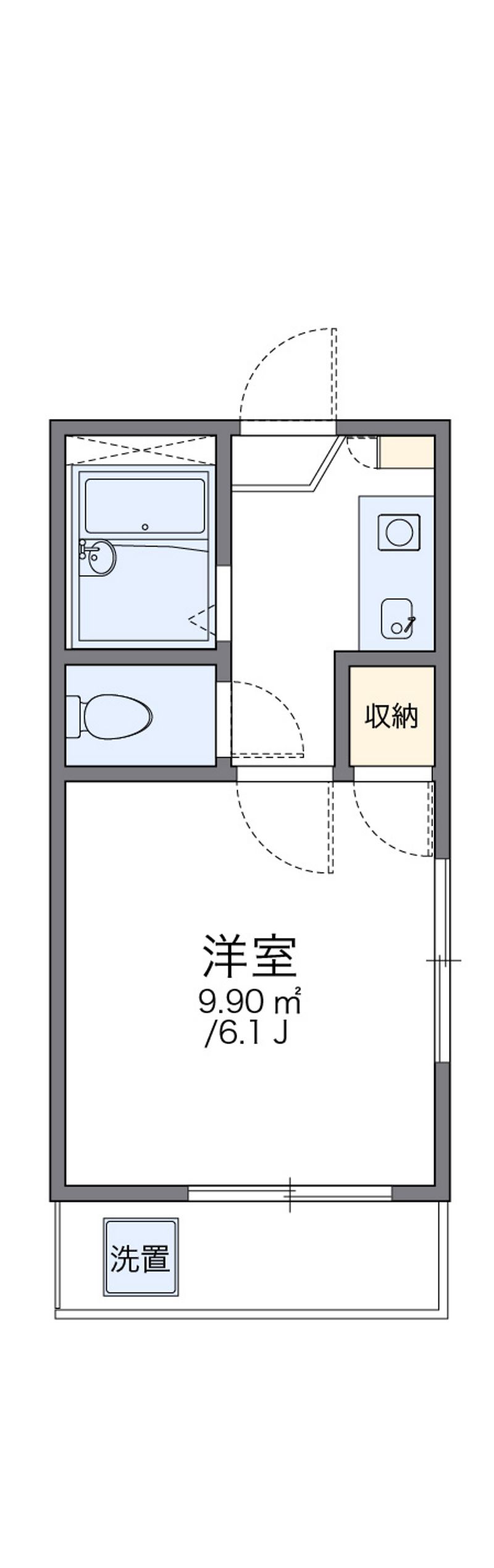 レオパレス新居浜Ｂ 間取図