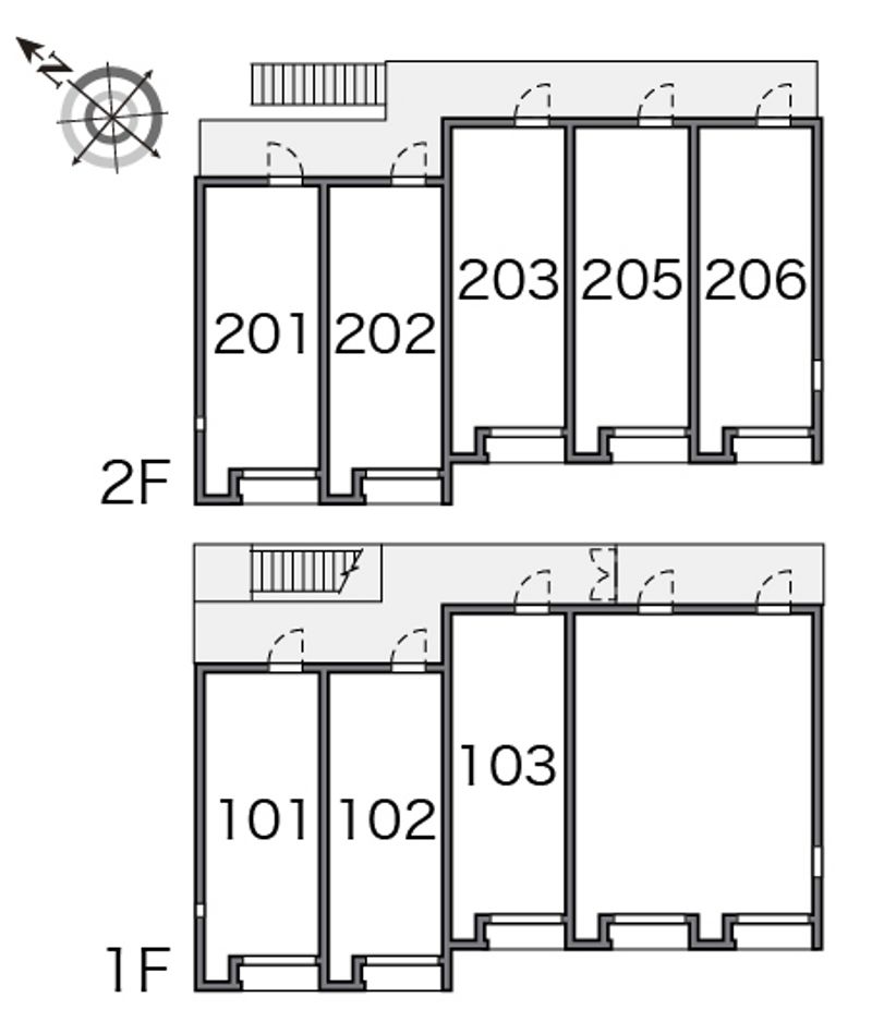 レオネクスト東海Ⅰ 間取り配置図