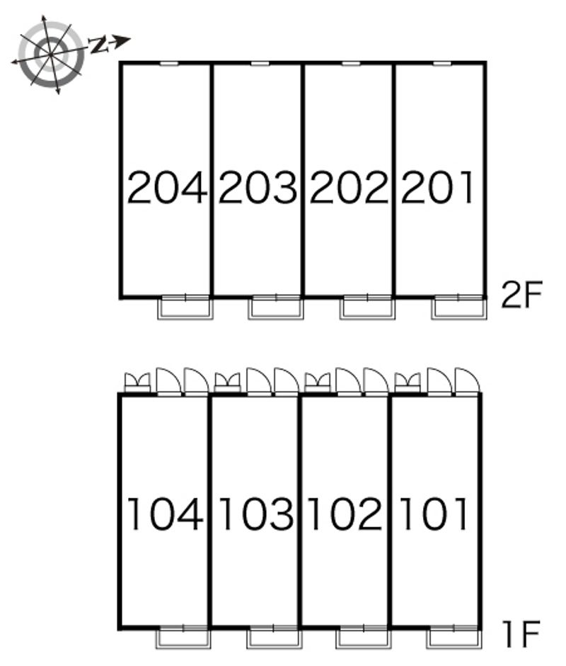 レオパレスＧＲＥＥＮＶＩＥＷ５ 間取り配置図