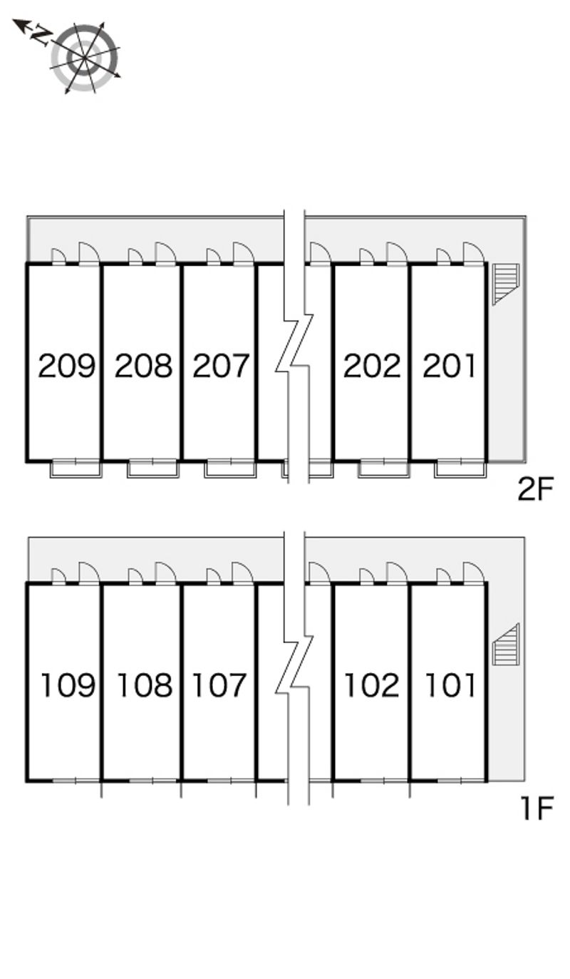 レオパレスセレブレイション 間取り配置図