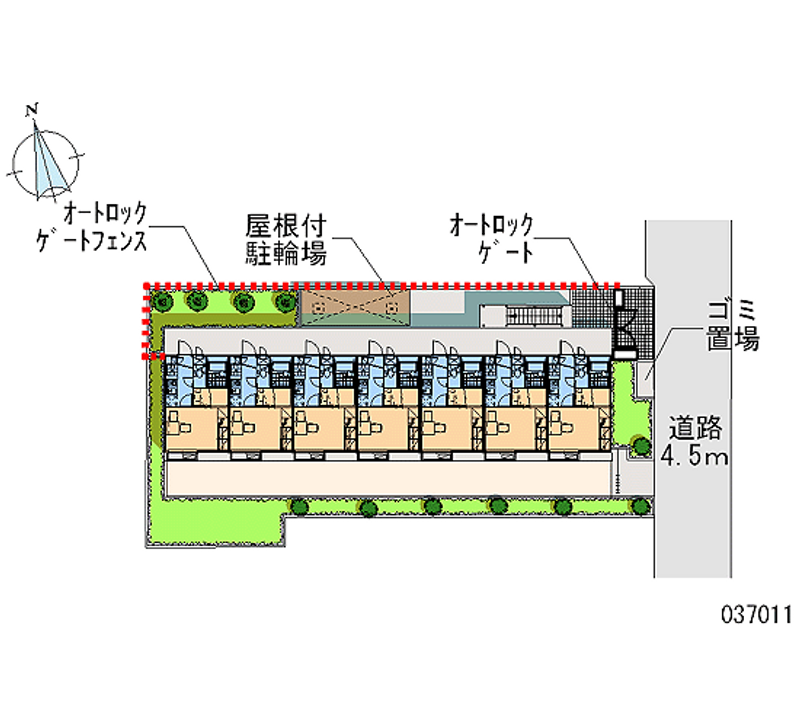レオパレスシティパル 区画図