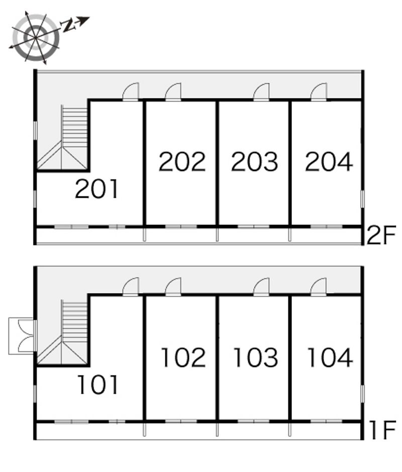 レオパレスリバーテラス 間取り配置図