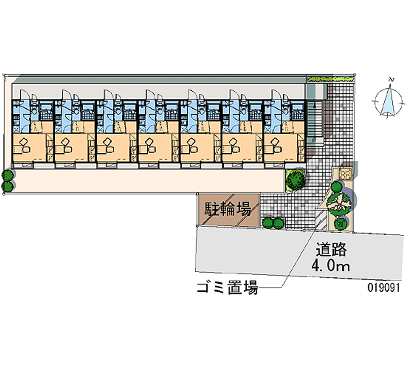 レオパレスガーネット 区画図
