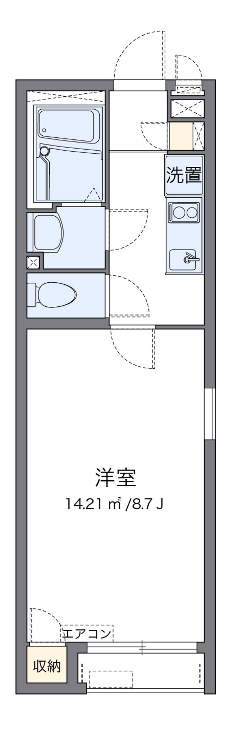 クレイノ郁 間取図