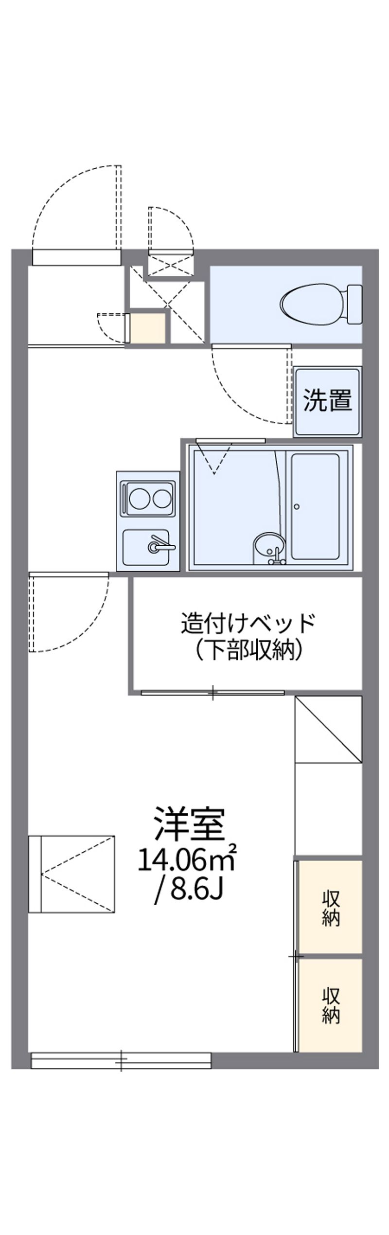 レオパレスパインツリー 間取図