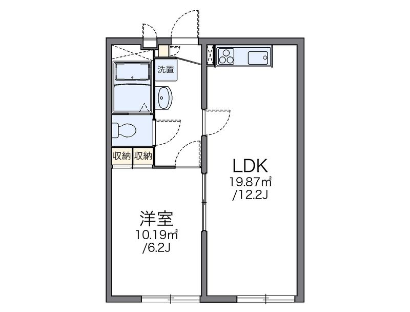 レオパレスプレジデンス　２ 間取図