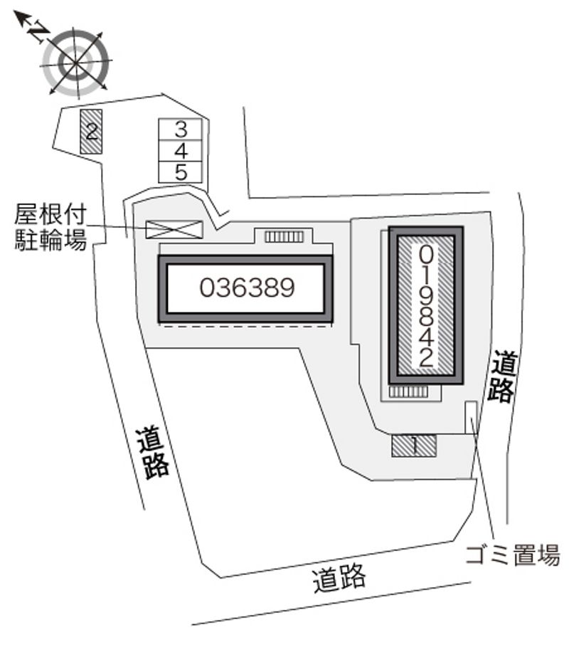 レオパレス市沢 配置図