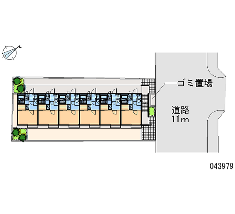 レオパレスデュオ　グラーティア 区画図