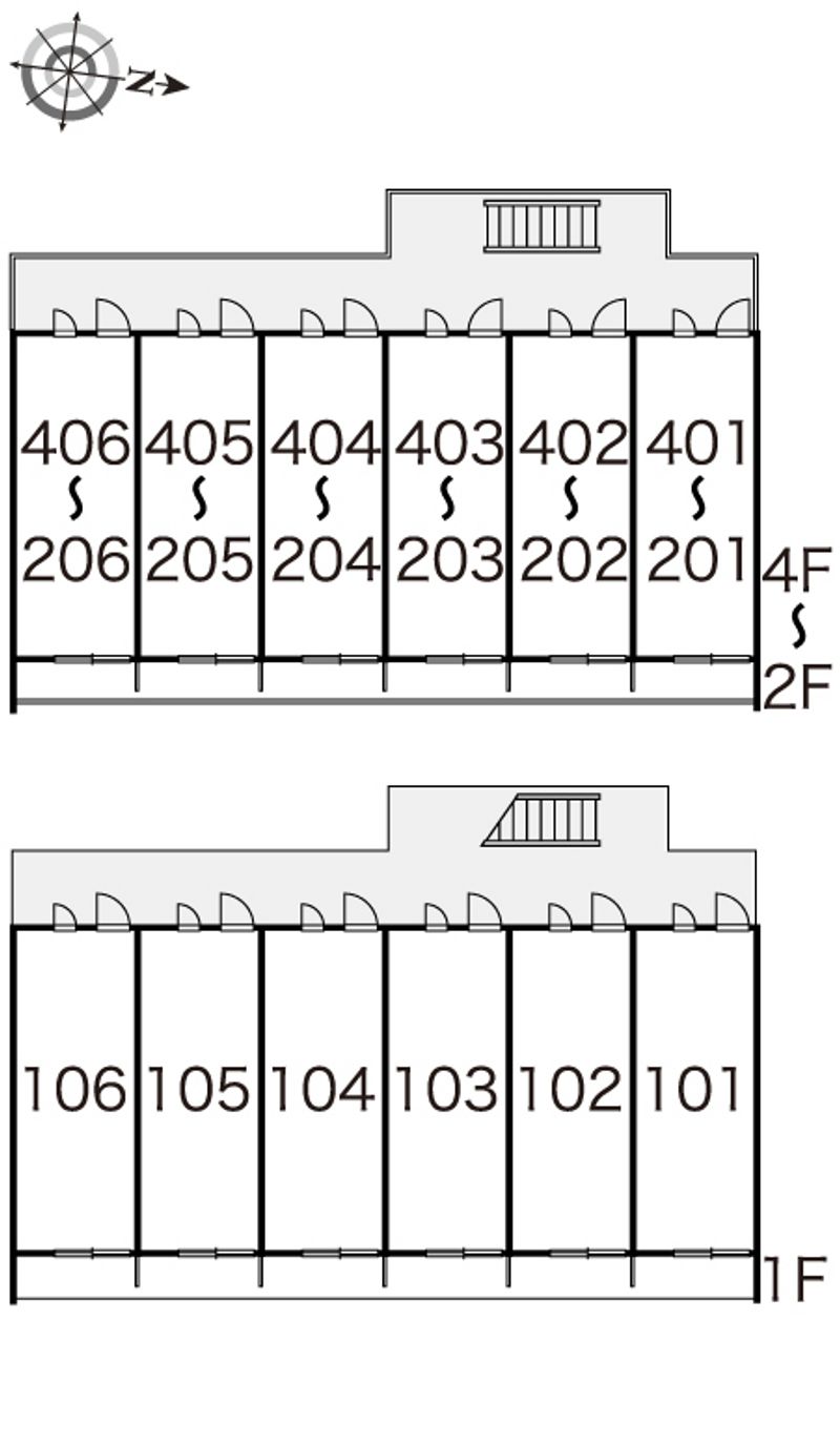 レオパレスＫＯＩＷＡＩ 間取配置図