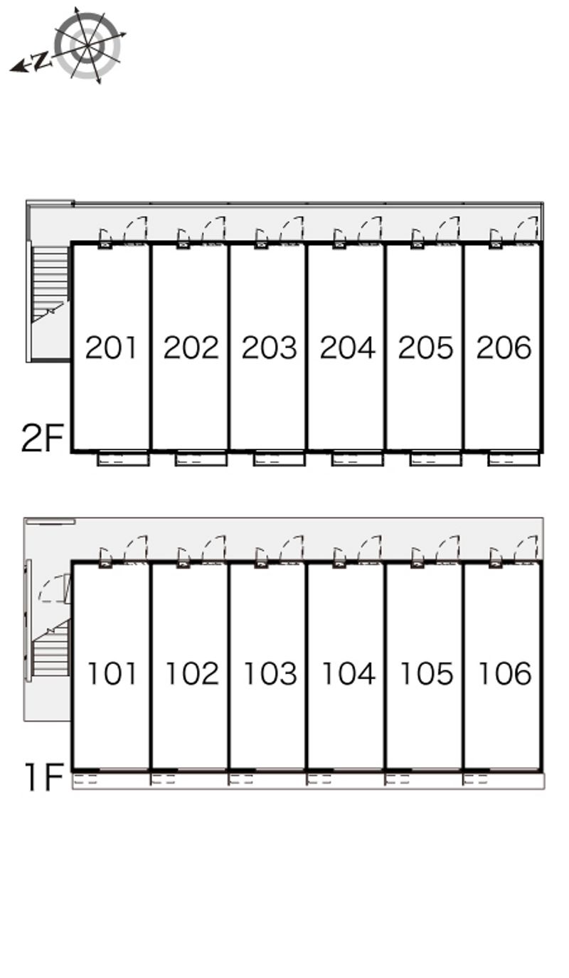 レオパレスＳｕｎｓｅｔＲｏｏｍ 間取配置図
