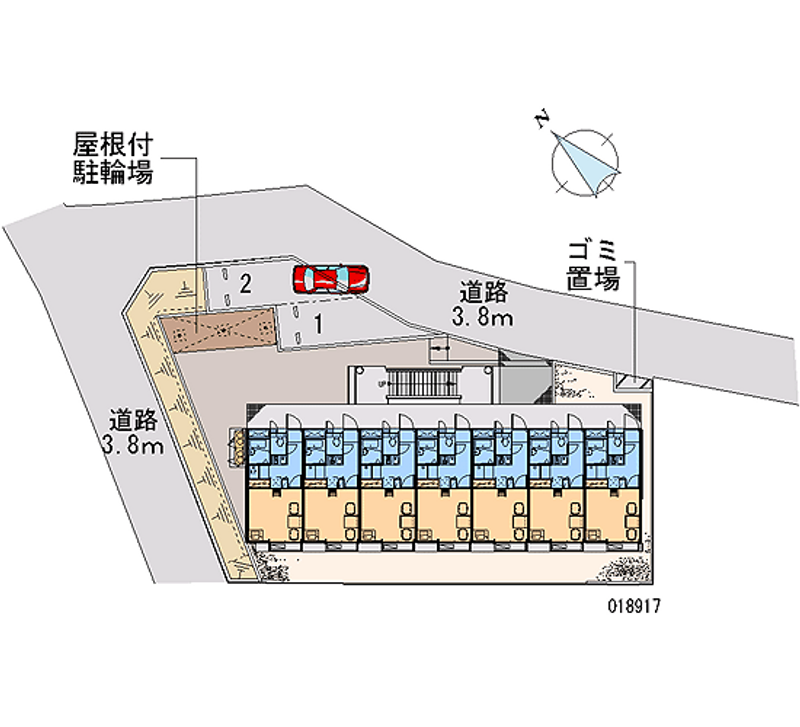 レオパレス羽鳥弐番館 月極駐車場