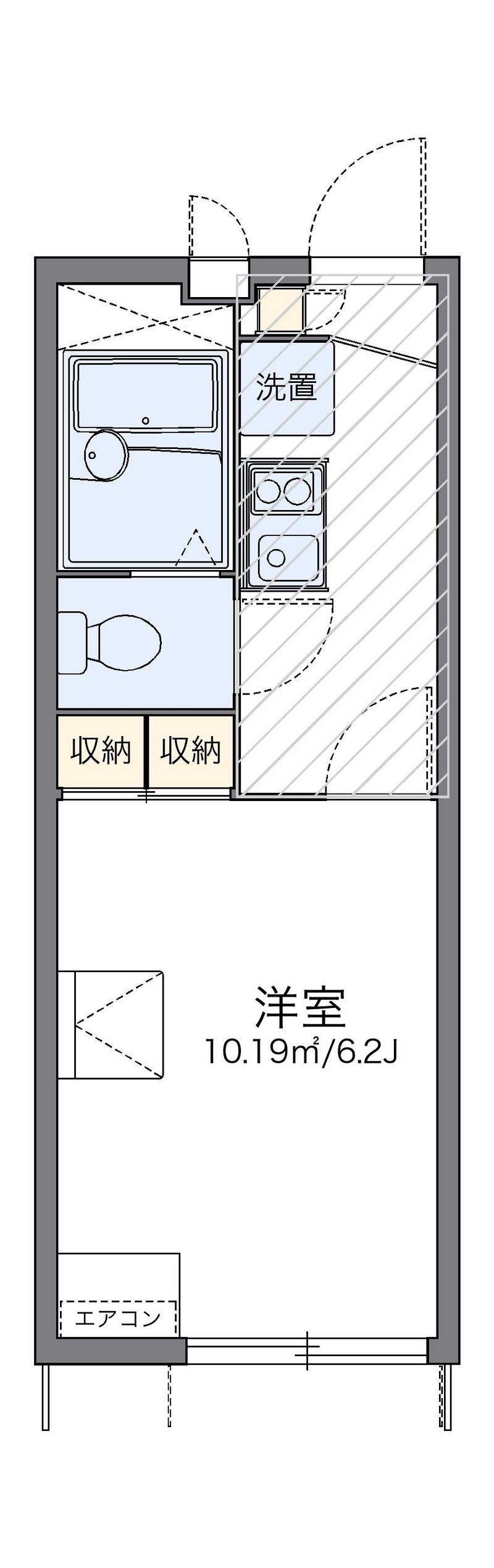 レオパレスカメリアⅢ 間取図