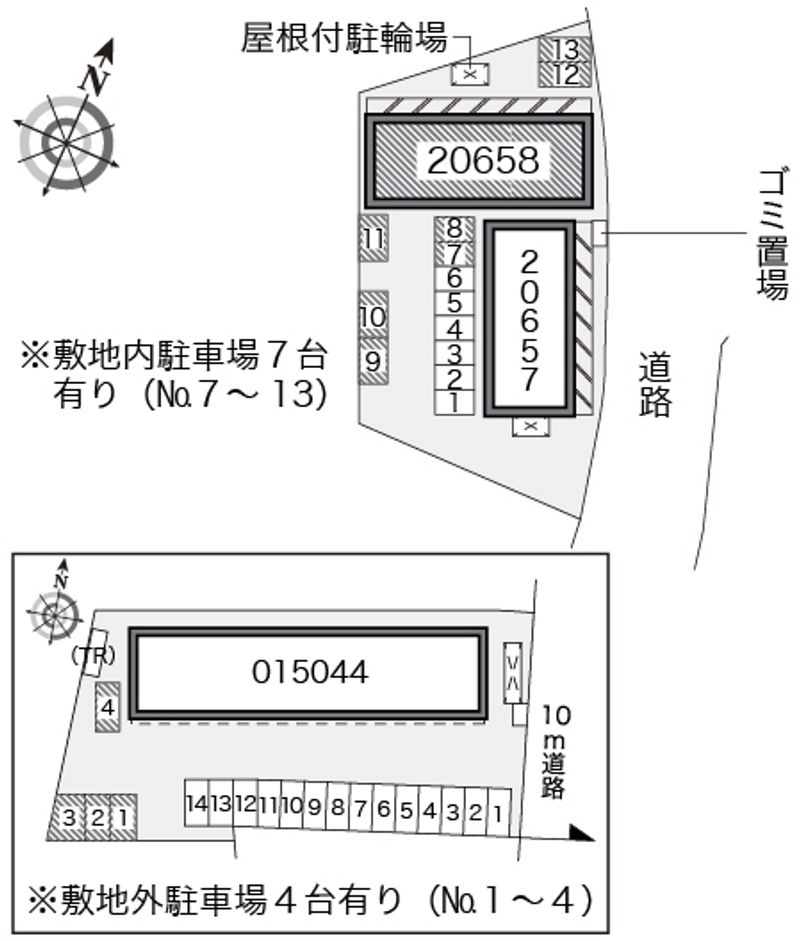 レオパレス延久Ⅳ 配置図