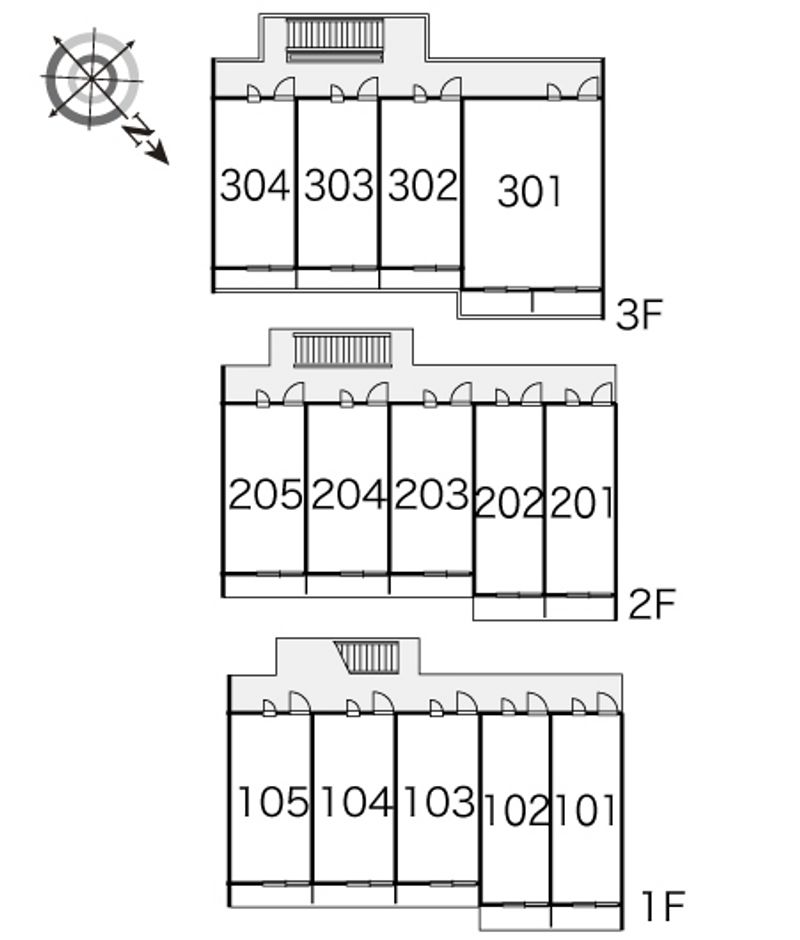 レオパレス大谷 間取り配置図
