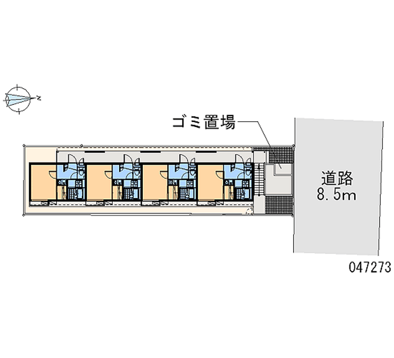 レオパレスカサブランカⅡ 区画図