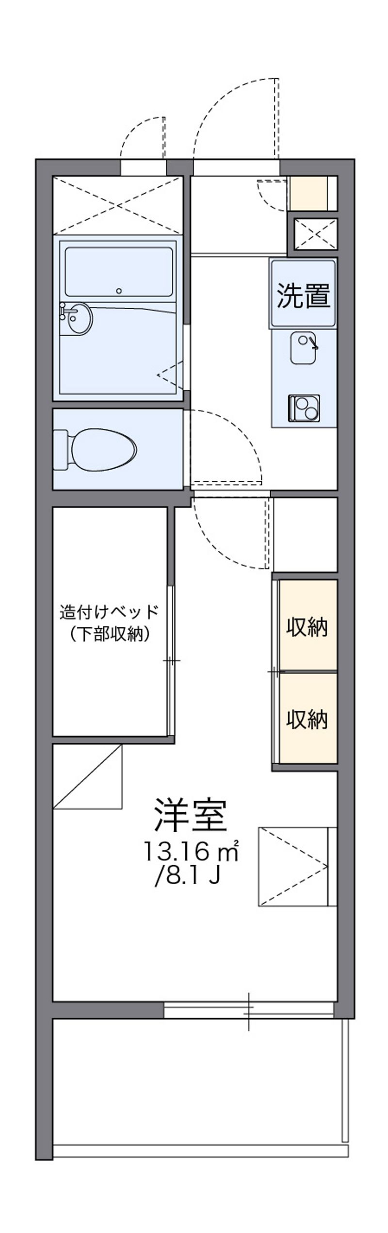レオパレスエアポートビュー 間取り