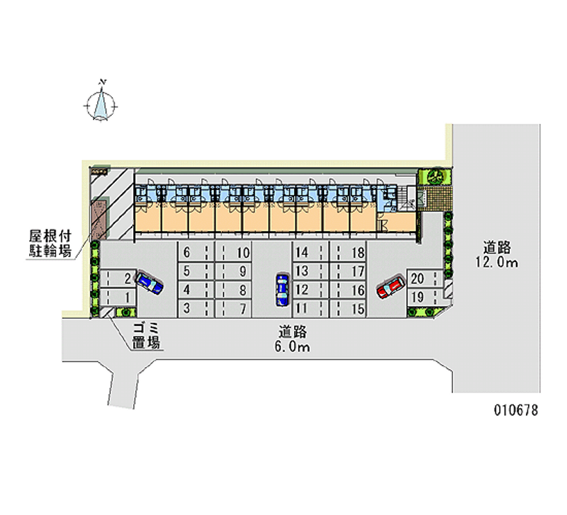 レオパレスＫ２ 月極駐車場