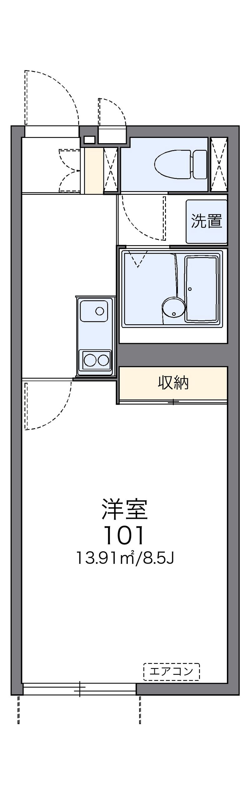 レオネクストＥ＆Ｋ 間取図
