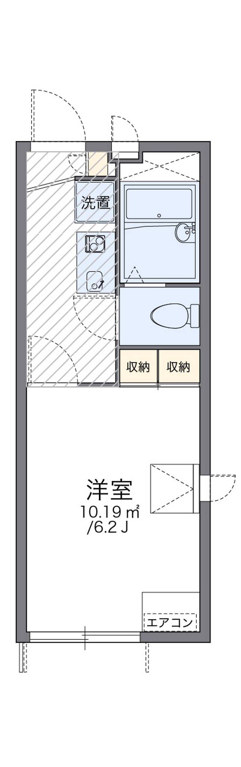 レオパレスニシスズラン 間取図