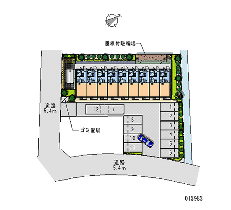レオパレスプレミールヴァン 区画図