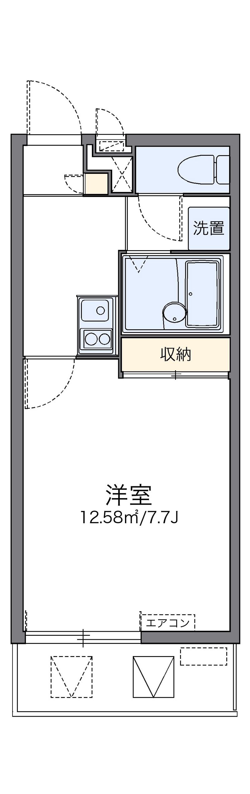 レオパレスホヌ 間取図
